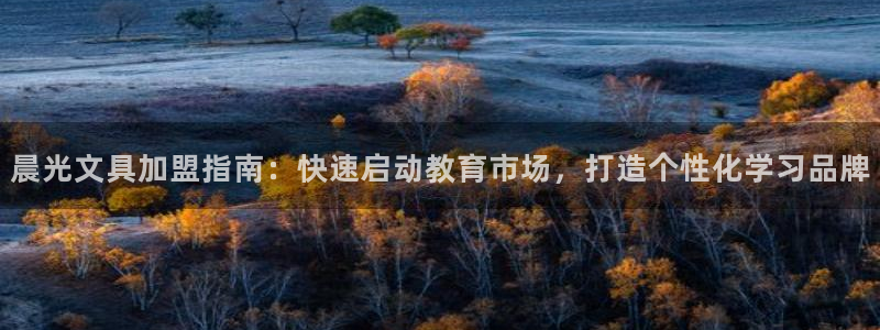 天顺娱乐登陆：晨光文具加盟指南：快速启动